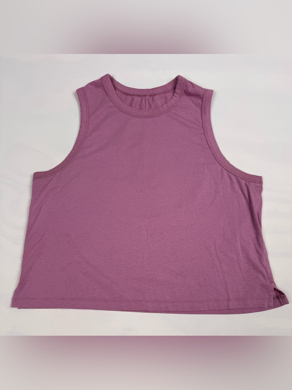 Lululemon Classic-Fit Cotton-Blend Tank Top Purple Women’s 8 Retail $48